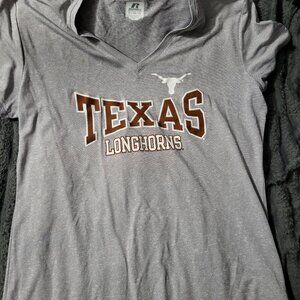 Russell Athletic Gray Texas Longhorns Short Sleeve Tee